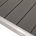 Ensemble table et banc de pique-nique d'extérieur en imitation bois et aluminium Cape Coral par Christopher Knight Home