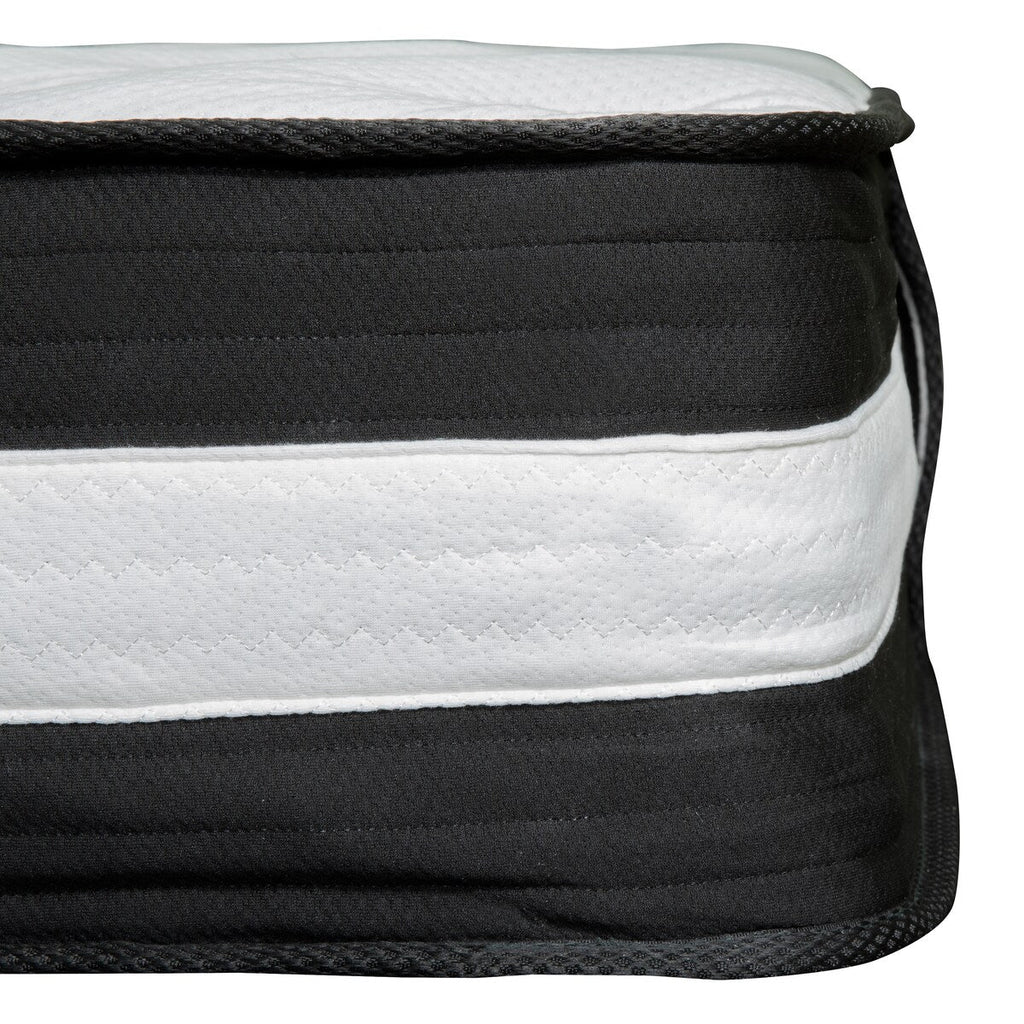 Matelas 12 mousses et ressorts ensachés, matelas en boîte - Matelas haut de gamme - Blanc