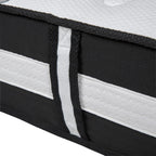 Matelas 12 mousses et ressorts ensachés, matelas en boîte - Matelas haut de gamme - Blanc