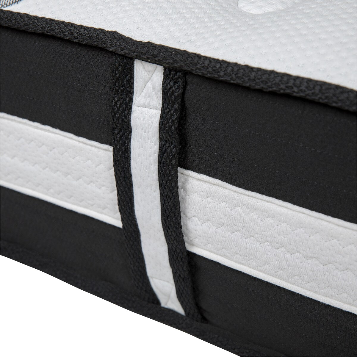Matelas 12 mousses et ressorts ensachés, matelas en boîte - Matelas haut de gamme - Blanc