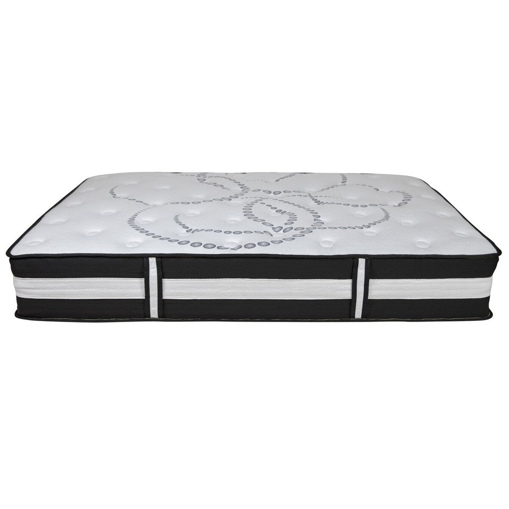 Matelas 12 mousses et ressorts ensachés, matelas en boîte - Matelas haut de gamme - Blanc