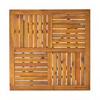 Ensemble de salle à manger d'extérieur Captef 5 pièces en bois d'acacia par Christopher Knight Home