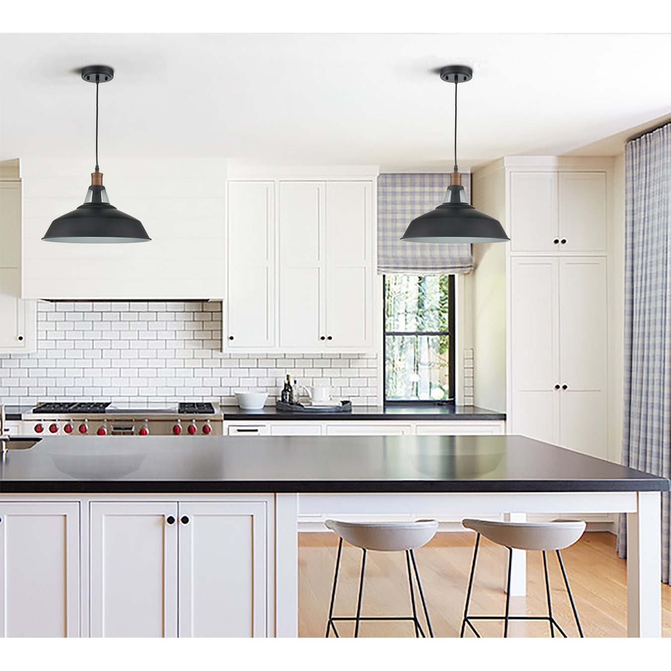 Suspension industrielle mini en métal Carbon Loft Kamari