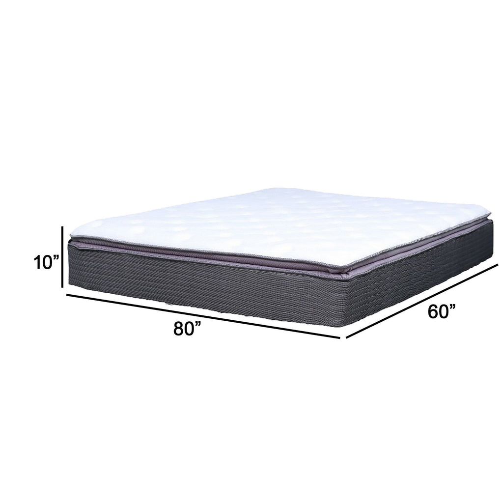 Matelas hybride Cari 10 pouces en mousse à mémoire de forme, infusé de gel, ressorts ensachés