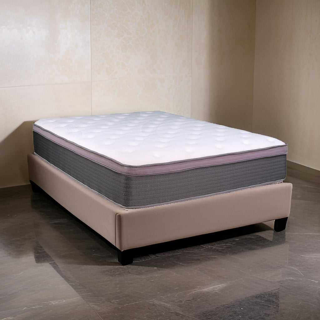 Matelas hybride Cari 12 pouces, Queen Size, mousse à mémoire de forme Cool Gel, ressorts ensachés
