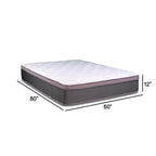 Matelas hybride Cari 12 pouces, Queen Size, mousse à mémoire de forme Cool Gel, ressorts ensachés