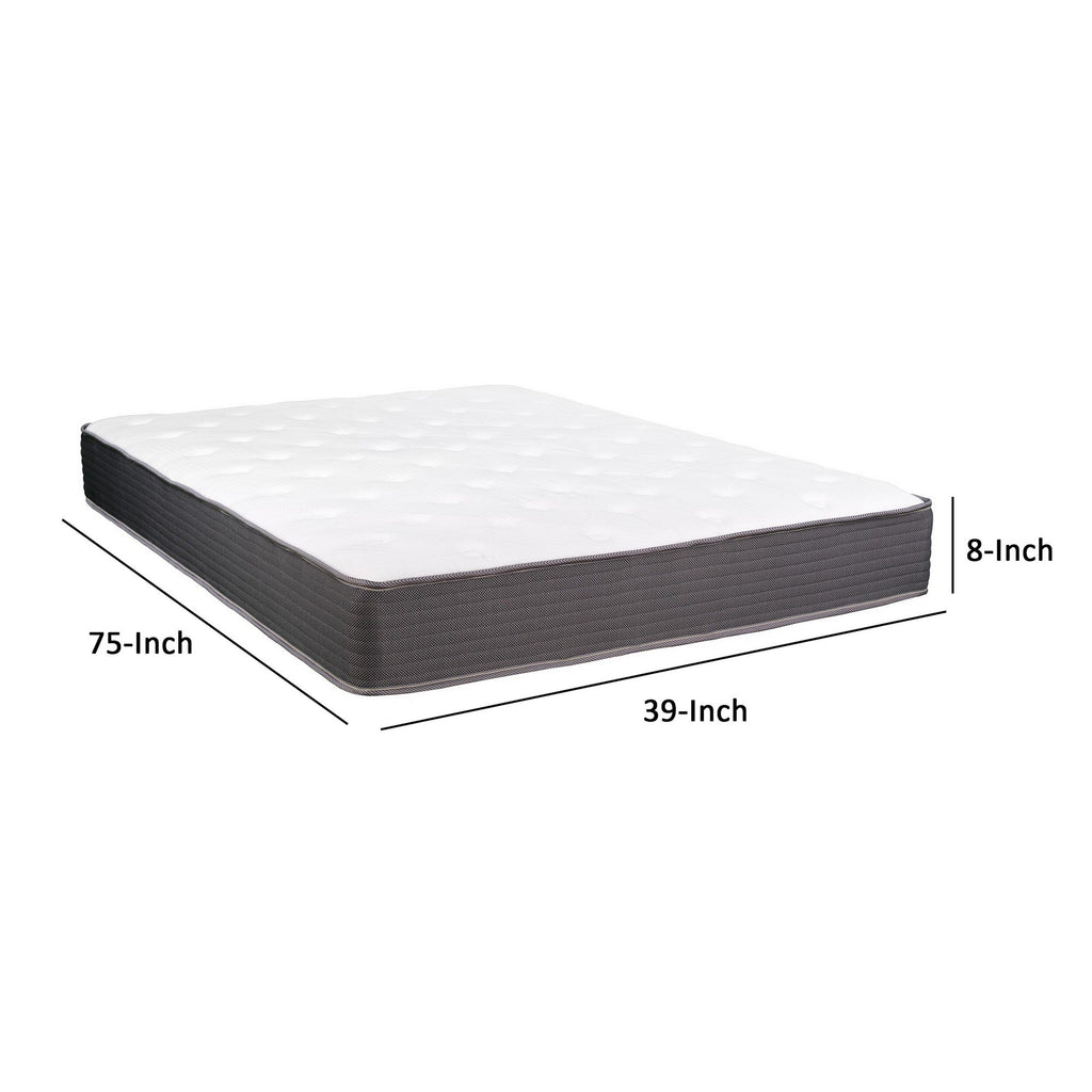 Matelas hybride Cari 8 pouces, double, mousse à mémoire de forme Cool Gel, ressorts ensachés