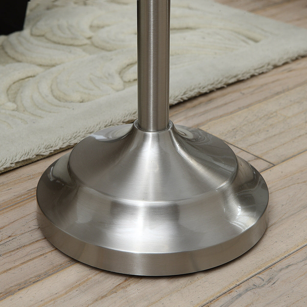 Lampadaire Murray 60 en métal argenté de la collection Crestview - 14 x 14 x 60,5