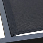 Ensemble de salle à manger d'extérieur Carlo 9 pièces en imitation bois et plastique pour 8 personnes, table extensible et chaises empilables