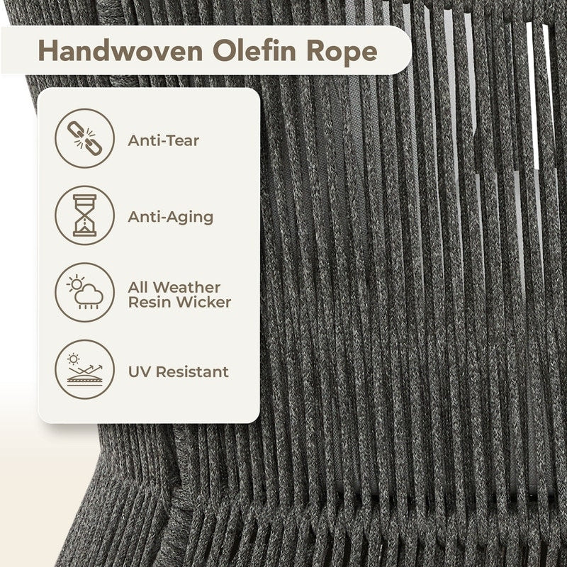 Ensemble de bistrot d'extérieur Carlos avec chaise pivotante