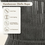 Ensemble de bistrot d'extérieur Carlos avec chaise pivotante