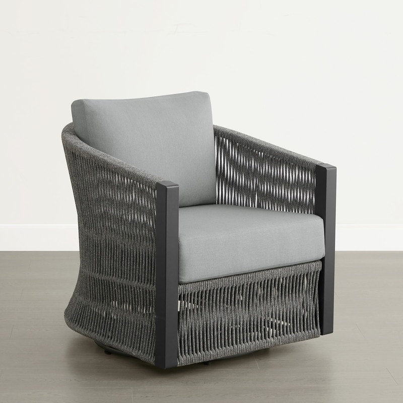 Ensemble de bistrot d'extérieur Carlos avec chaise pivotante