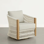 Ensemble de bistrot d'extérieur Carlos avec chaise pivotante