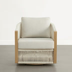 Ensemble de bistrot d'extérieur Carlos avec chaise pivotante