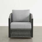 Ensemble de bistrot d'extérieur Carlos avec chaise pivotante