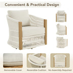 Ensemble de bistrot d'extérieur Carlos avec chaise pivotante