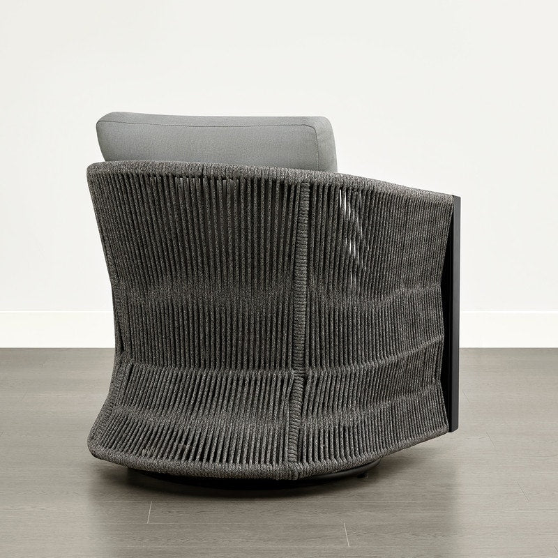 Ensemble de bistrot d'extérieur Carlos avec chaise pivotante