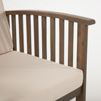 Ensemble de canapés d'extérieur Carolina 4 pièces en acacia de Christopher Knight Home - Sièges de patio élégants et confortables