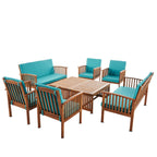 Ensemble de canapés d'extérieur Carolina Acacia 8 pièces par Christopher Knight Home