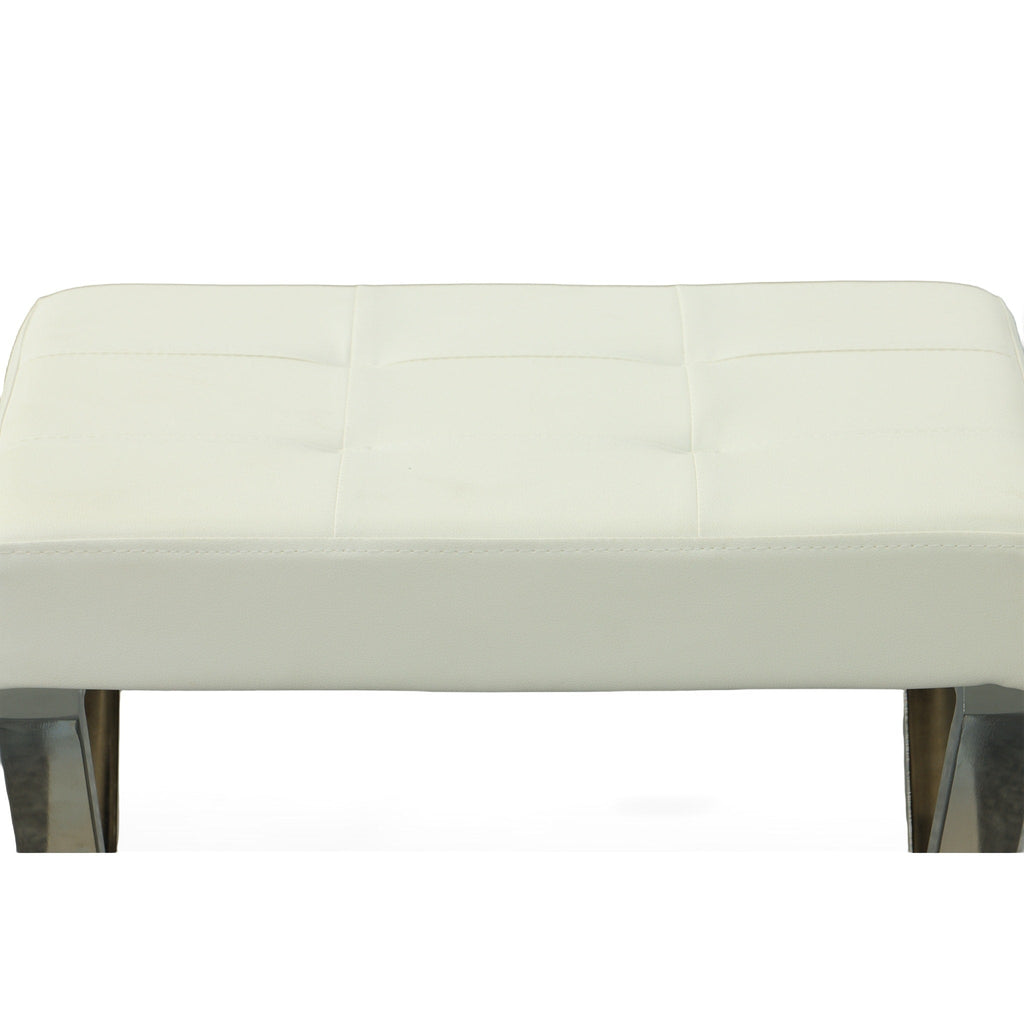 Banc de toilette Carolina Living Elisabetta - Blanc/Chrome