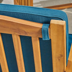 Salon de jardin Carolina 6 places en bois d'acacia par Christopher Knight Home