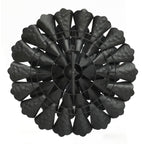 Décoration murale en métal bleu sarcelle avec motif floral Carson Carrington Mjugg