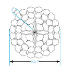 Décoration murale en métal bleu sarcelle avec motif floral Carson Carrington Mjugg