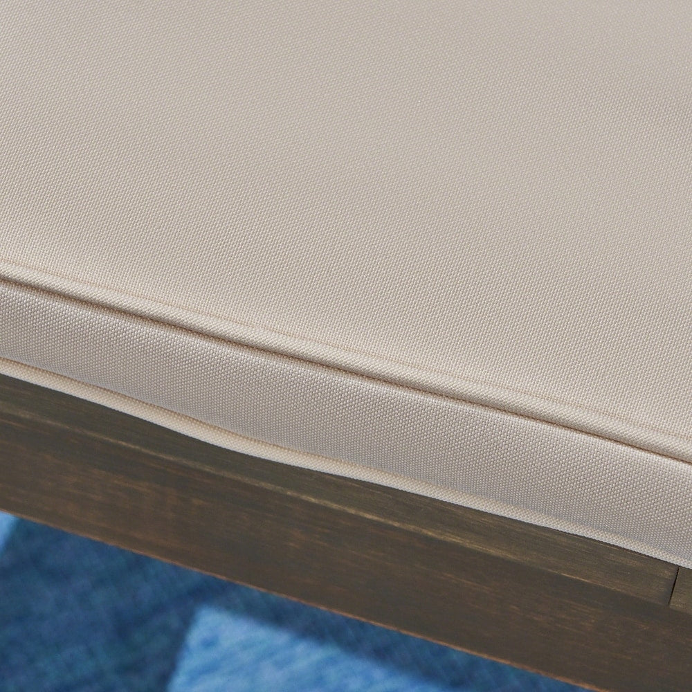 Ensemble bistrot d'extérieur Casa 2 places rond en bois d'acacia avec pieds en X par Christopher Knight Home