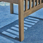 Ensemble bistrot d'extérieur Casa 2 places rond en bois d'acacia avec pieds en X par Christopher Knight Home - N/A