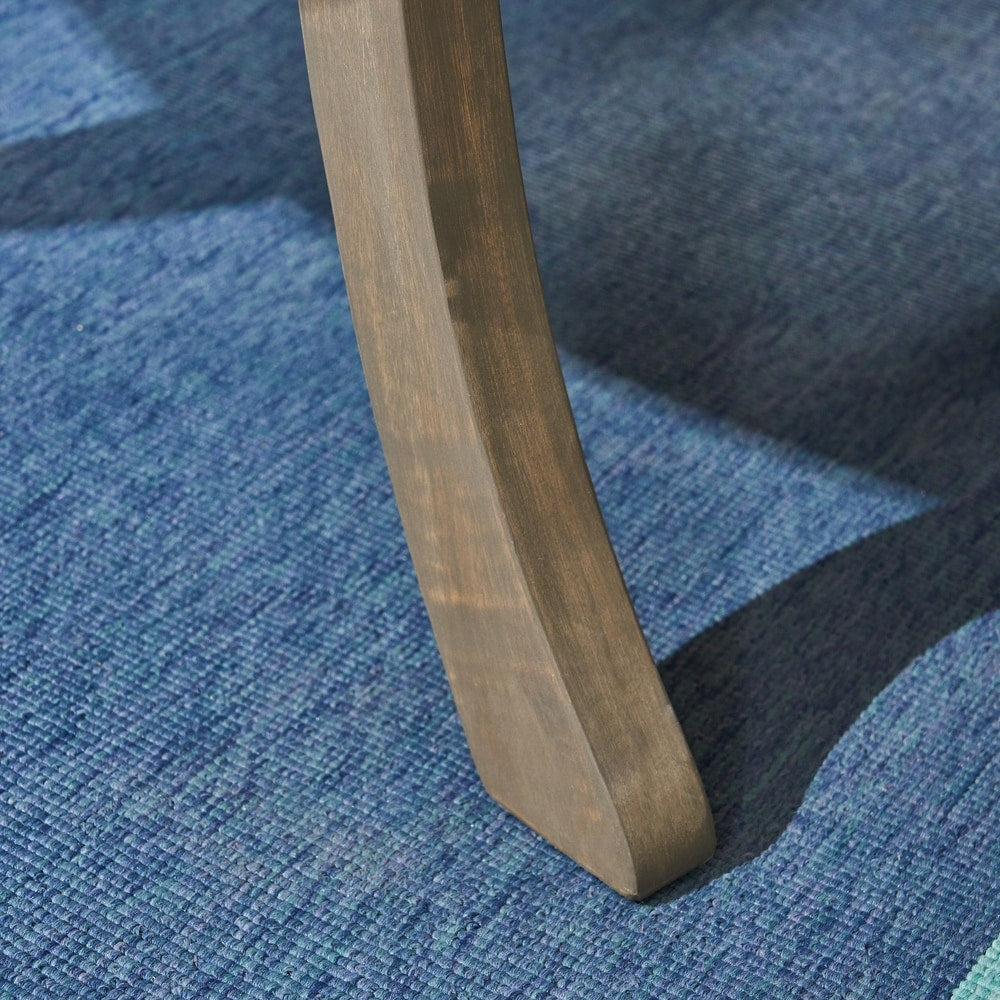 Ensemble de salle à manger rond Casa Outdoor 4 places 47 en acacia avec pieds sculptés par Christopher Knight Home