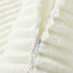 Canapé-lit Cascade 2 pièces en velours côtelé avec méridienne double et 2 oreillers