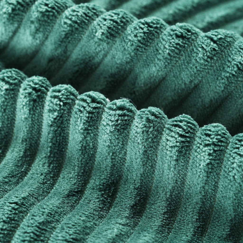 Canapé-lit Cascade 2 pièces en velours côtelé avec méridienne double et 2 oreillers