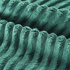 Canapé-lit Cascade 2 pièces en velours côtelé avec méridienne double et 2 oreillers