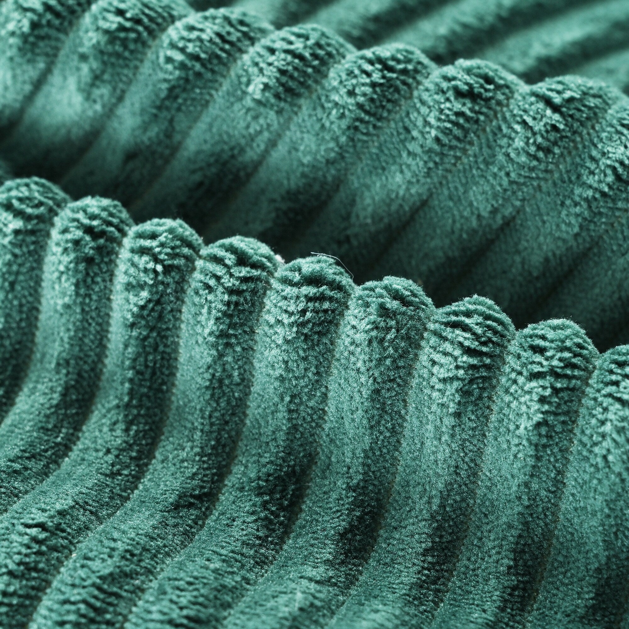 Canapé-lit Cascade 2 pièces en velours côtelé avec méridienne double et 2 oreillers