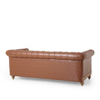 Canapé Chesterfield Castalia avec garniture cloutée par Christopher Knight Home - 78,75 L x 33,50 l x 28,00 H