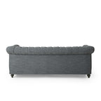 Canapé Chesterfield Castalia avec garniture cloutée par Christopher Knight Home - 78,75 L x 33,50 l x 28,00 H