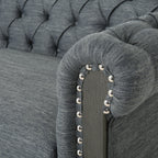 Canapé Chesterfield Castalia avec garniture cloutée par Christopher Knight Home - 78,75 L x 33,50 l x 28,00 H