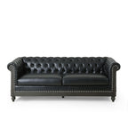 Canapé Chesterfield Castalia avec garniture cloutée par Christopher Knight Home - 78,75 L x 33,50 l x 28,00 H