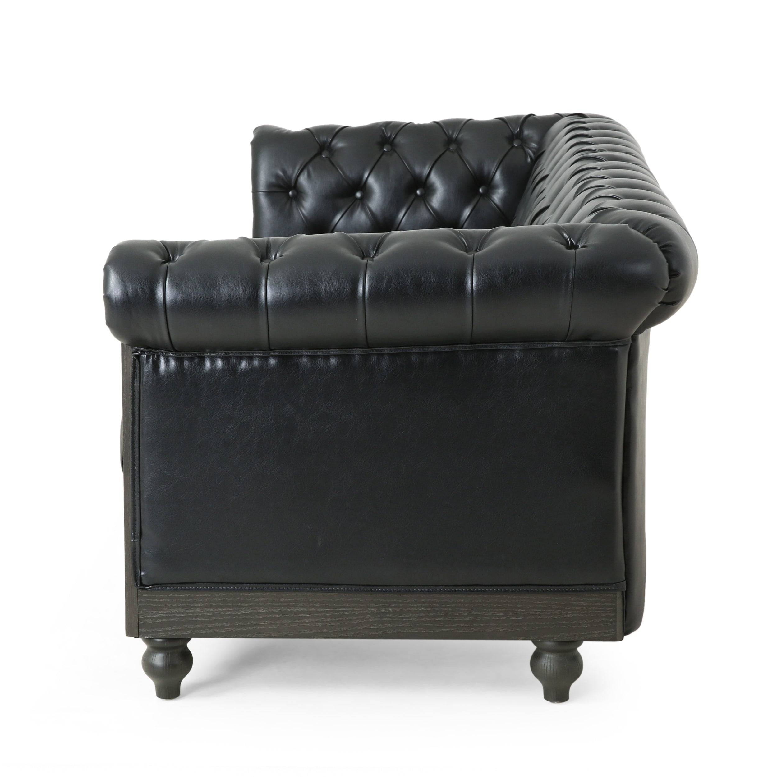 Canapé Chesterfield Castalia avec garniture cloutée par Christopher Knight Home - 78,75 L x 33,50 l x 28,00 H