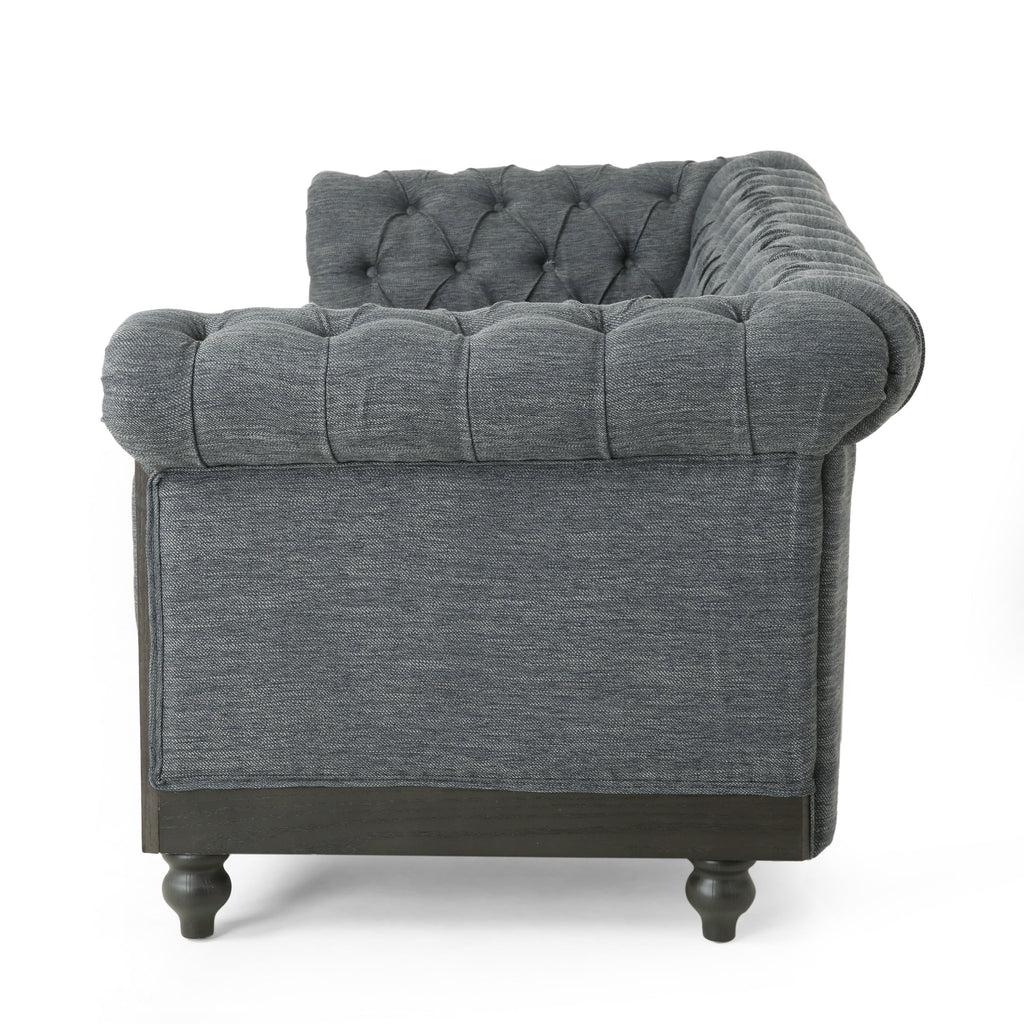 Canapé Chesterfield Castalia avec garniture cloutée par Christopher Knight Home - 78,75 L x 33,50 l x 28,00 H