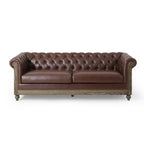 Canapé Chesterfield Castalia avec garniture cloutée par Christopher Knight Home - 78,75 L x 33,50 l x 28,00 H