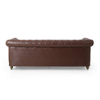 Canapé Chesterfield Castalia avec garniture cloutée par Christopher Knight Home - 78,75 L x 33,50 l x 28,00 H