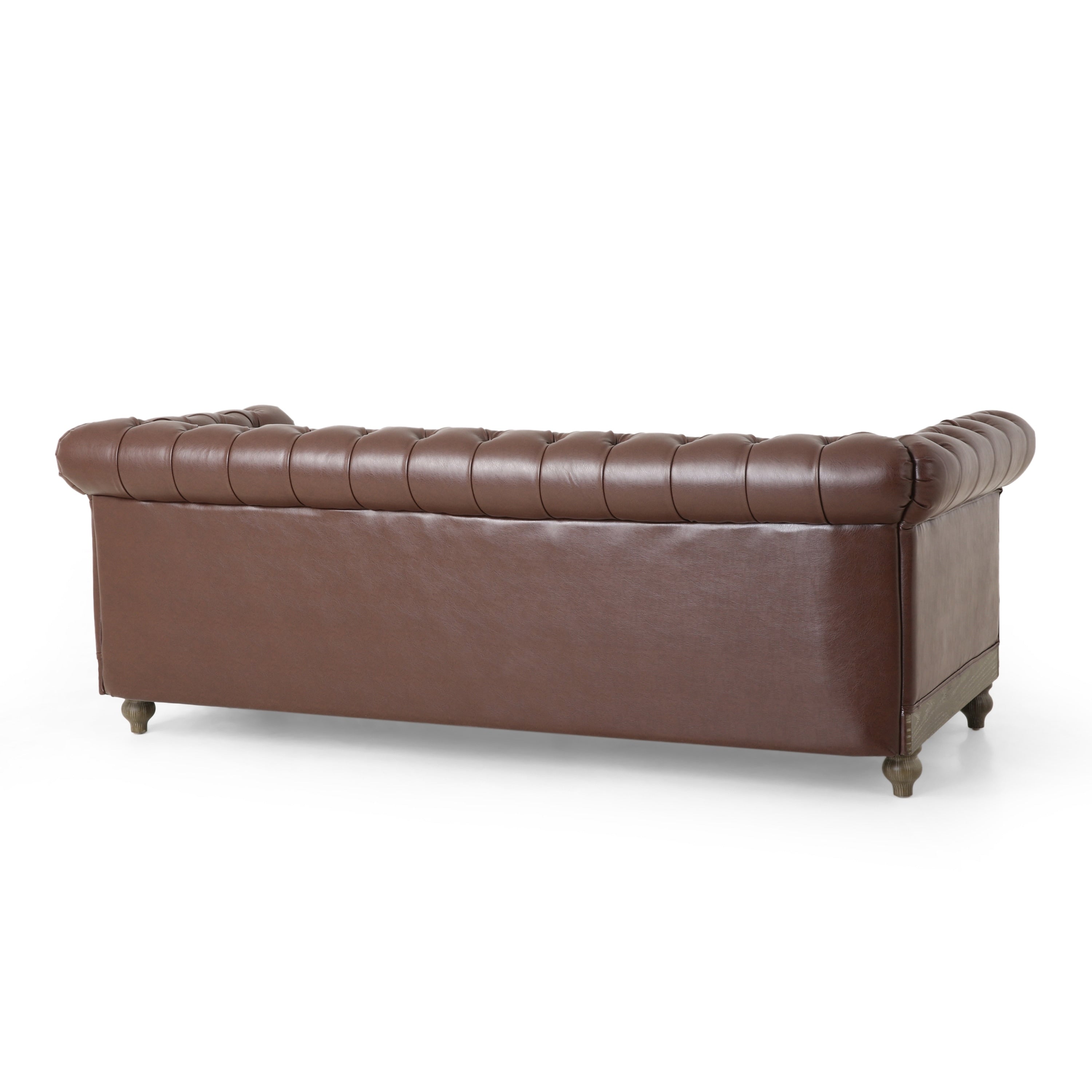 Canapé Chesterfield Castalia avec garniture cloutée par Christopher Knight Home - 78,75 L x 33,50 l x 28,00 H