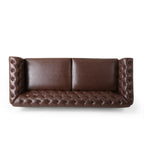 Canapé Chesterfield Castalia avec garniture cloutée par Christopher Knight Home - 78,75 L x 33,50 l x 28,00 H