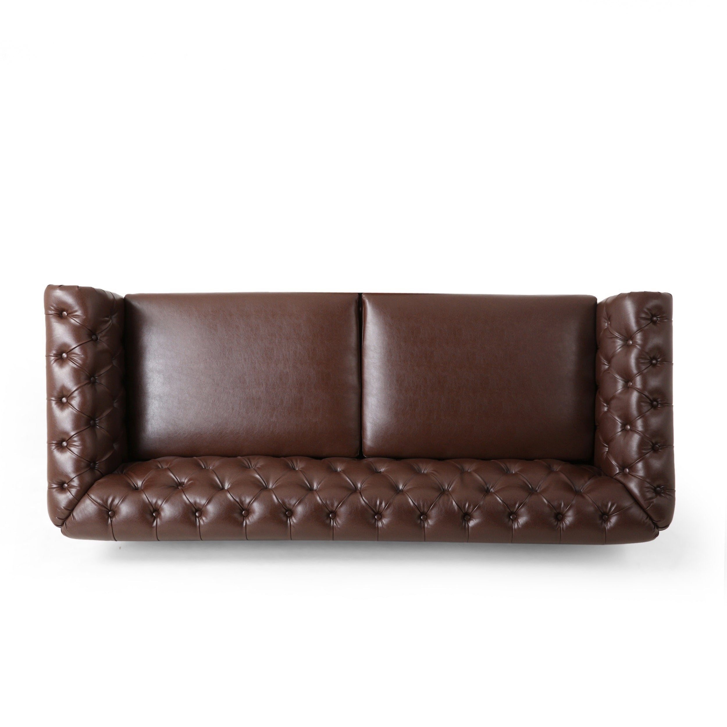 Canapé Chesterfield Castalia avec garniture cloutée par Christopher Knight Home - 78,75 L x 33,50 l x 28,00 H