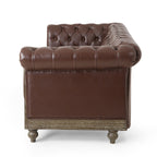 Canapé Chesterfield Castalia avec garniture cloutée par Christopher Knight Home - 78,75 L x 33,50 l x 28,00 H