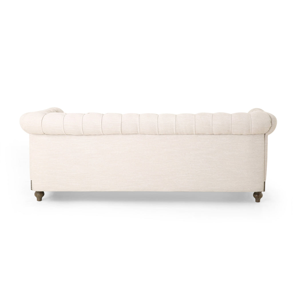 Canapé Chesterfield Castalia avec garniture cloutée par Christopher Knight Home - 78,75 L x 33,50 l x 28,00 H