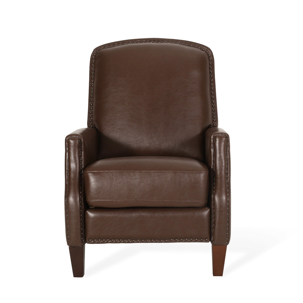 Fauteuil inclinable rembourré Cavanaugh avec garniture cloutée par Christopher Knight Home