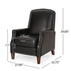 Fauteuil inclinable rembourré Cavanaugh avec garniture cloutée par Christopher Knight Home