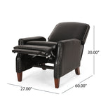 Fauteuil inclinable rembourré Cavanaugh avec garniture cloutée par Christopher Knight Home